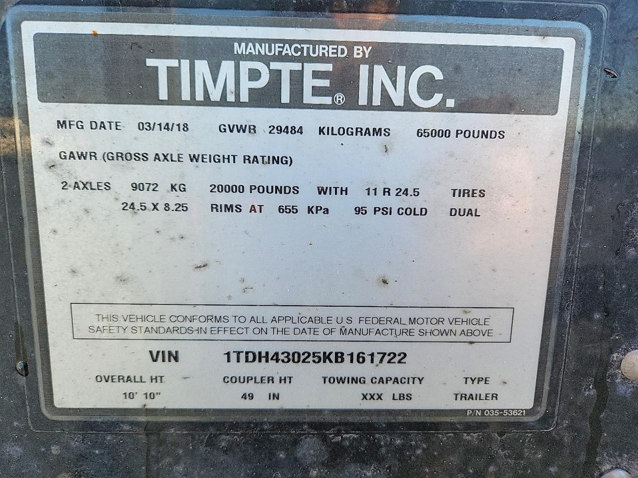Timpte 4322