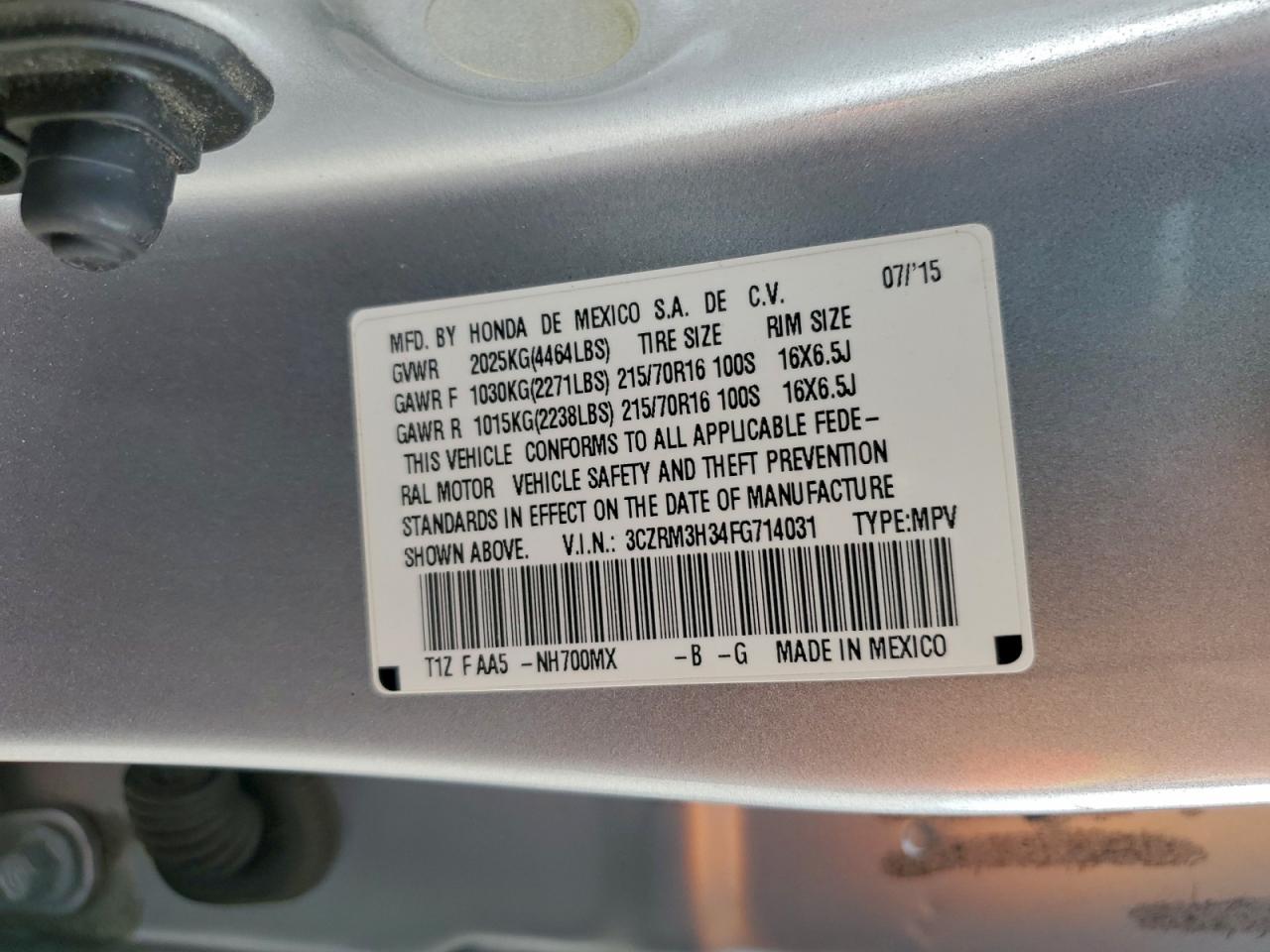 Honda Crv Lx