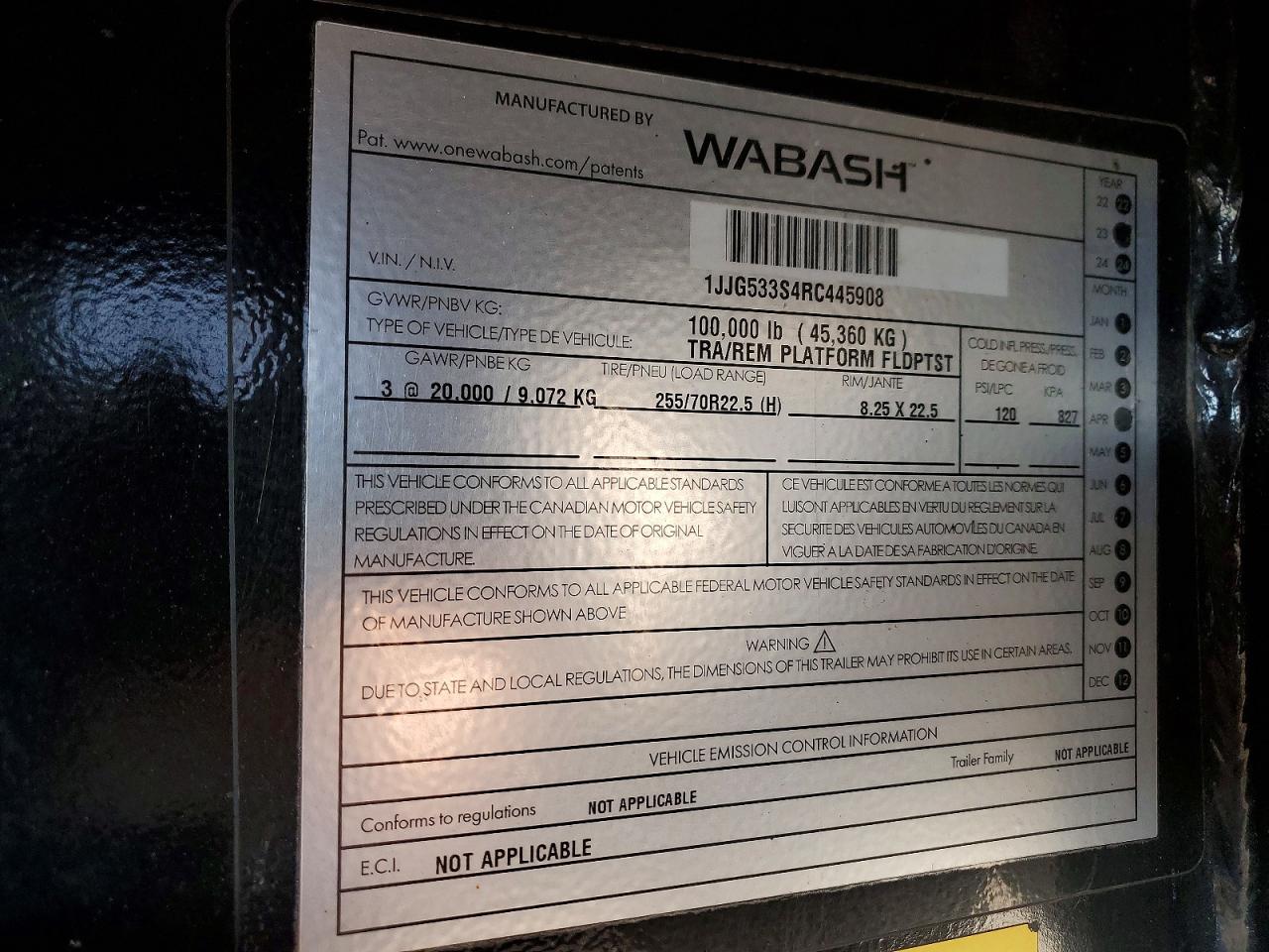 Wabash Flatbed Tr