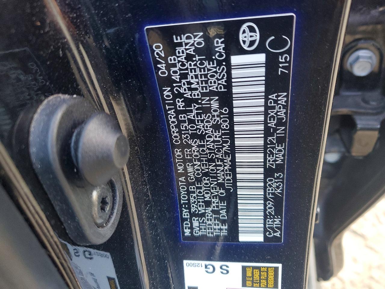 Toyota Corolla Le