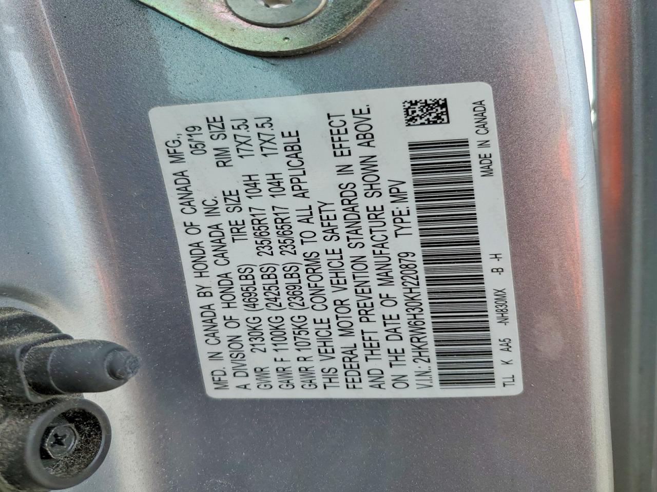 Honda Crv Lx