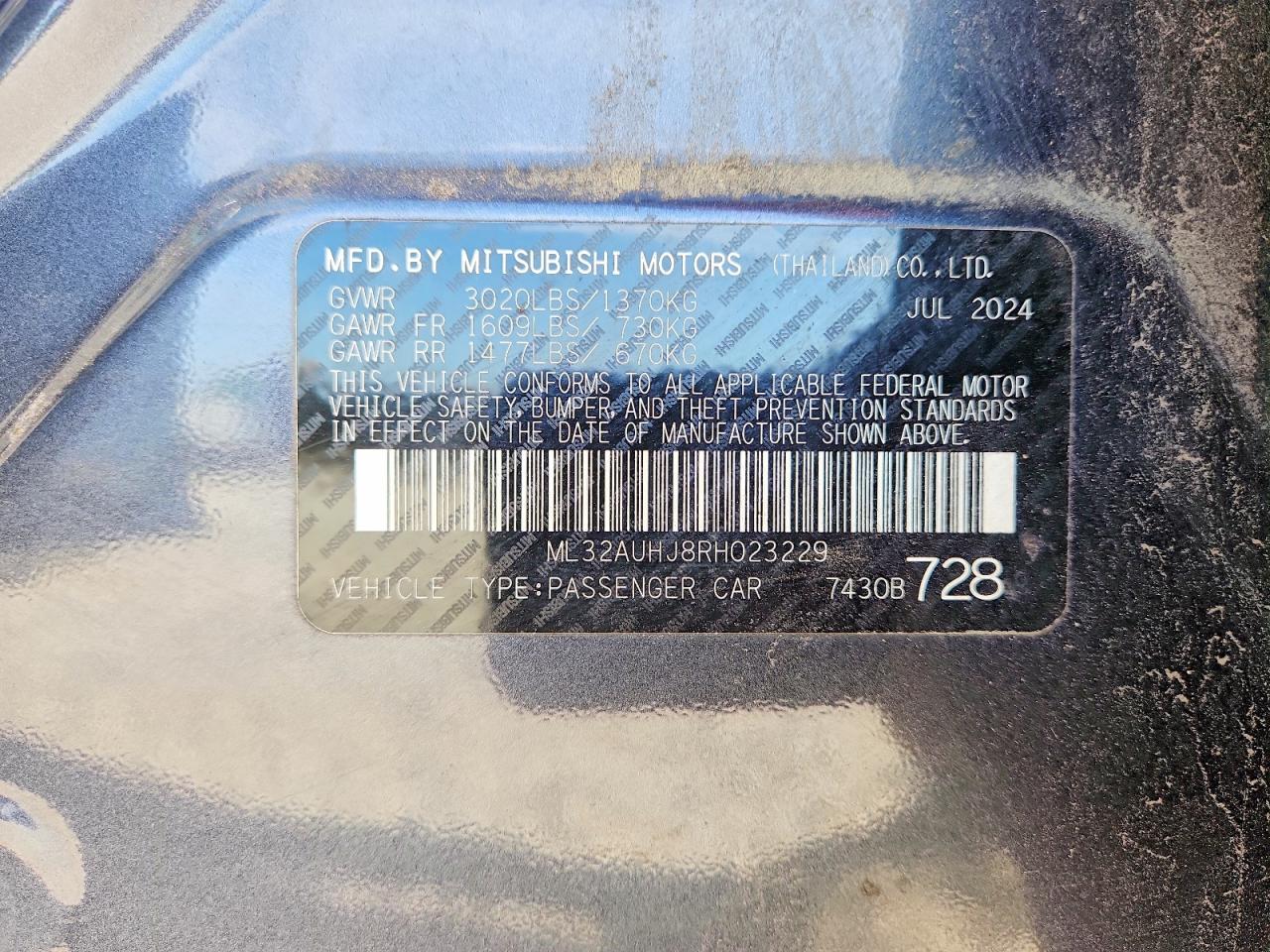 Mitsubishi Mirage Es