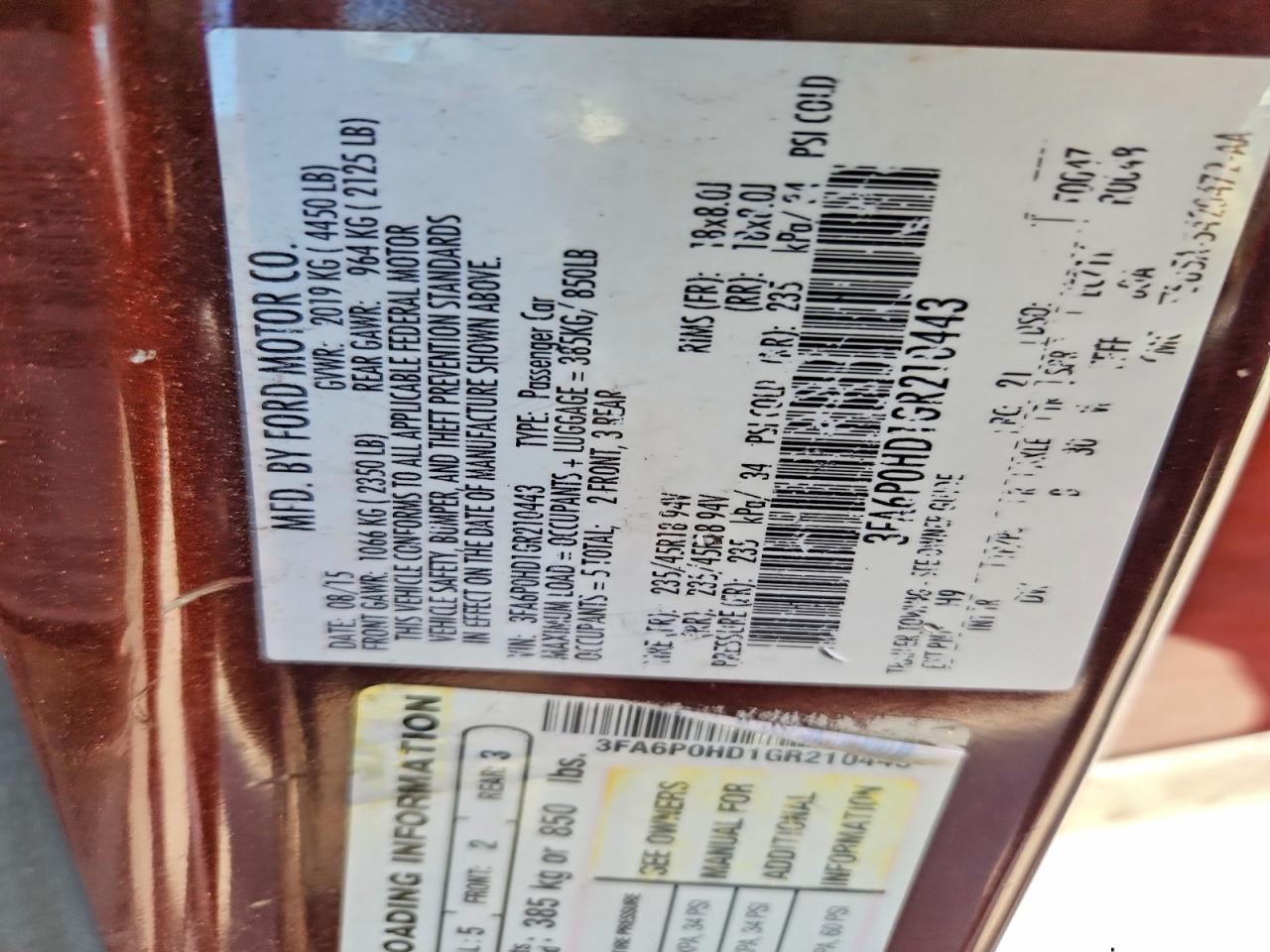 Ford Fusion Se
