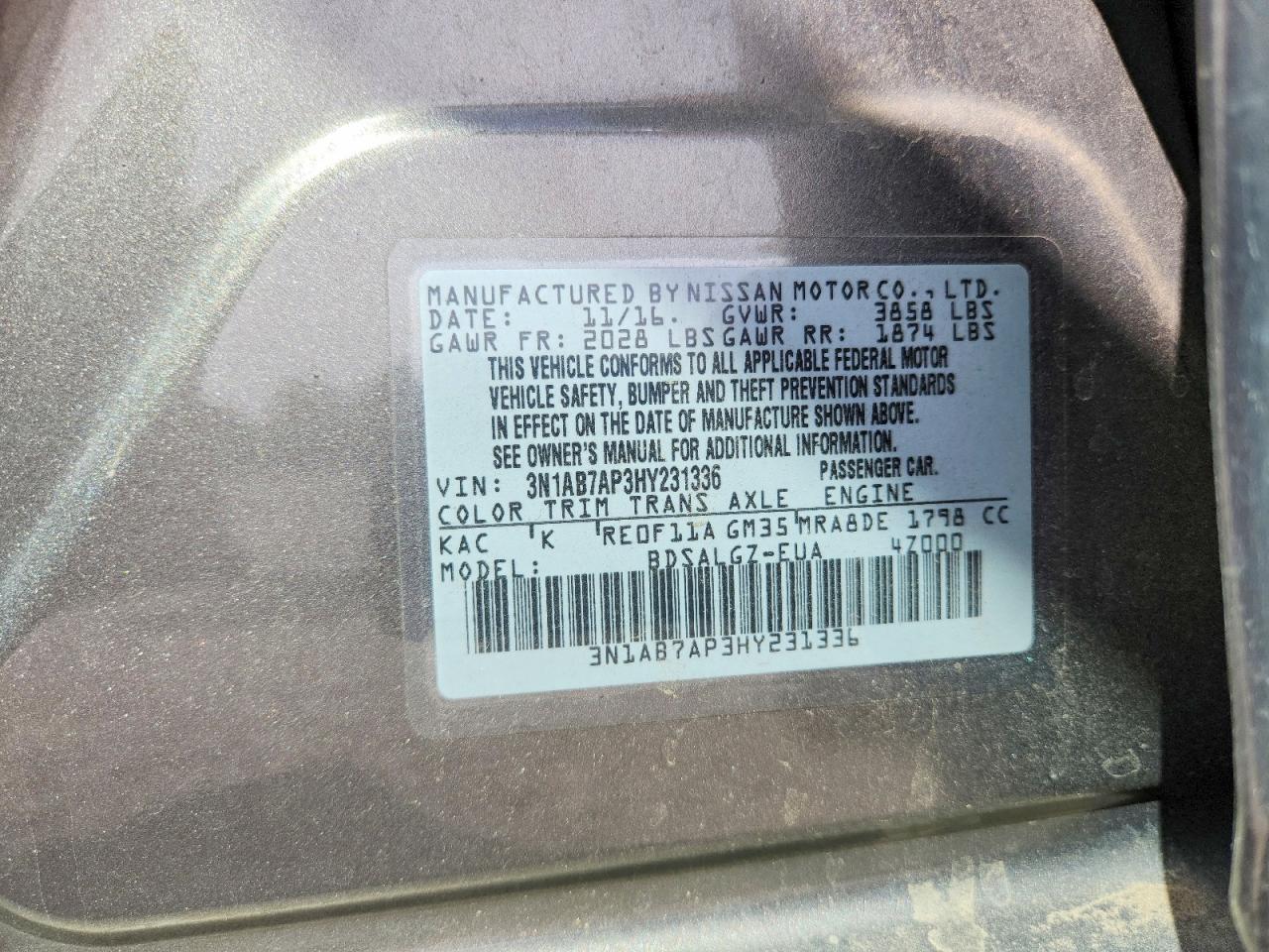 Nissan Sentra Sl