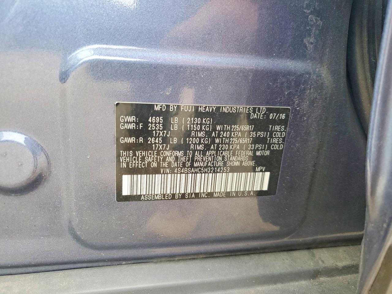 Subaru Outback 2.5i Premium