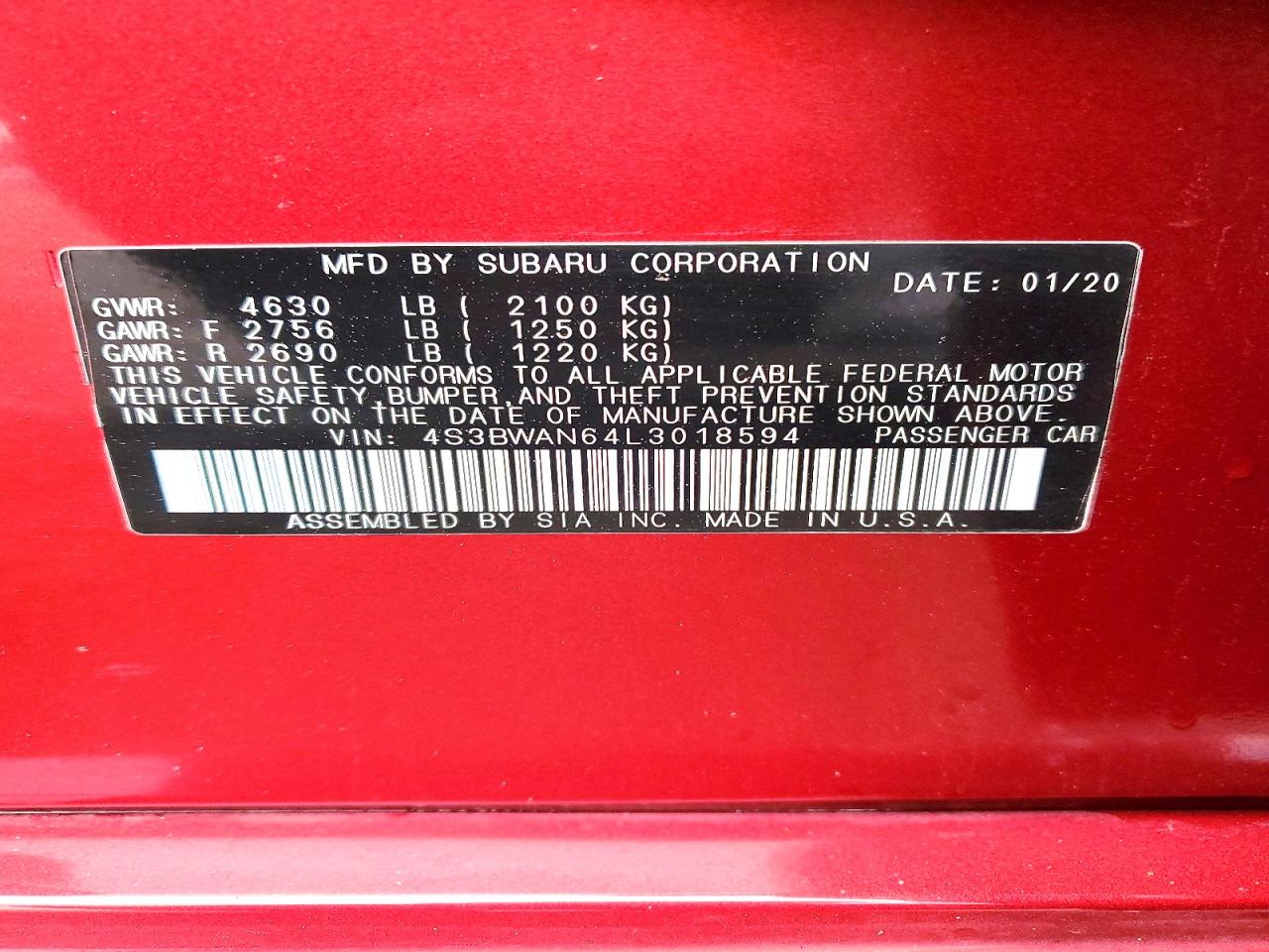 Subaru Legacy Limited