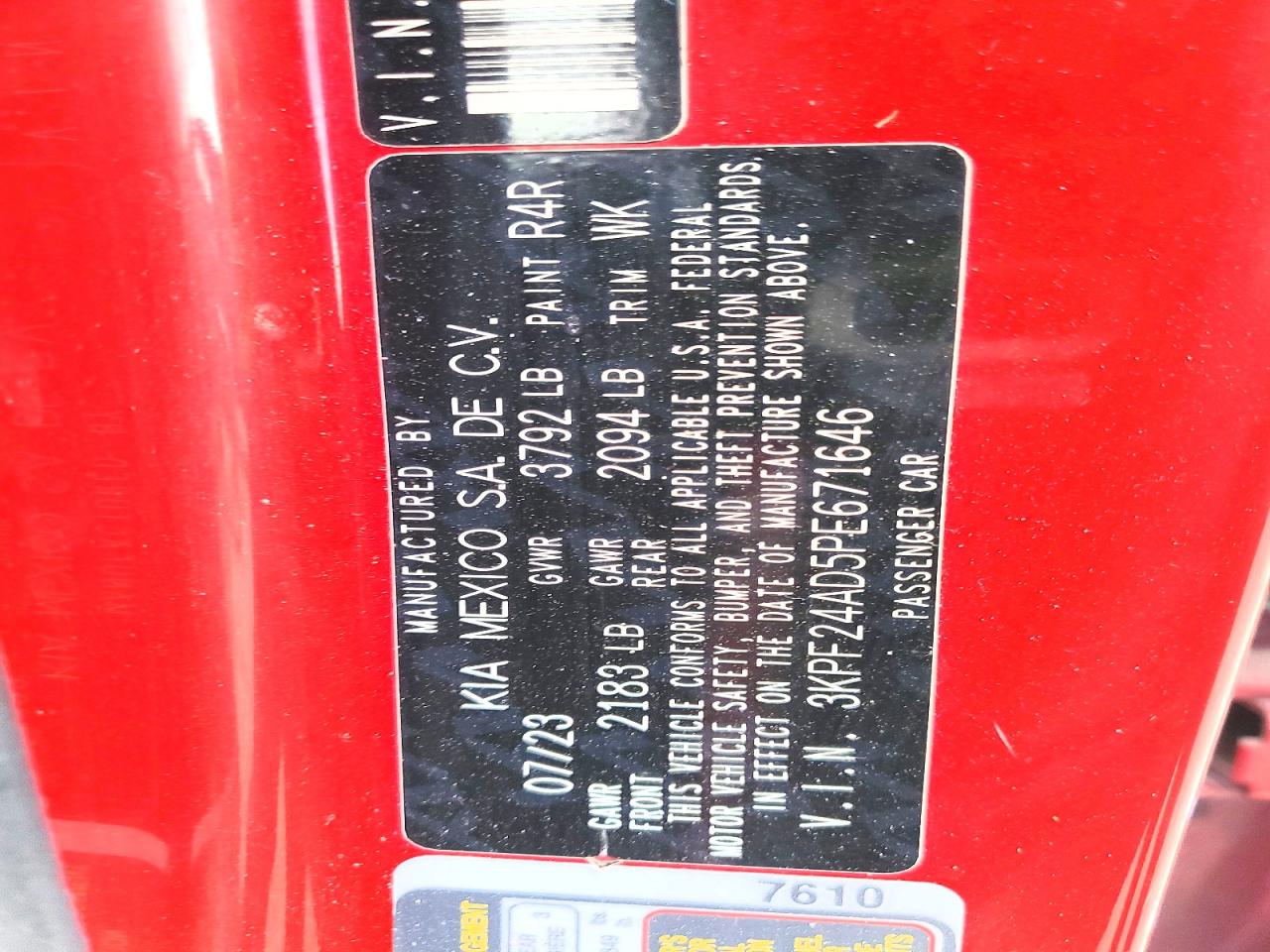 Kia Forte Lxs