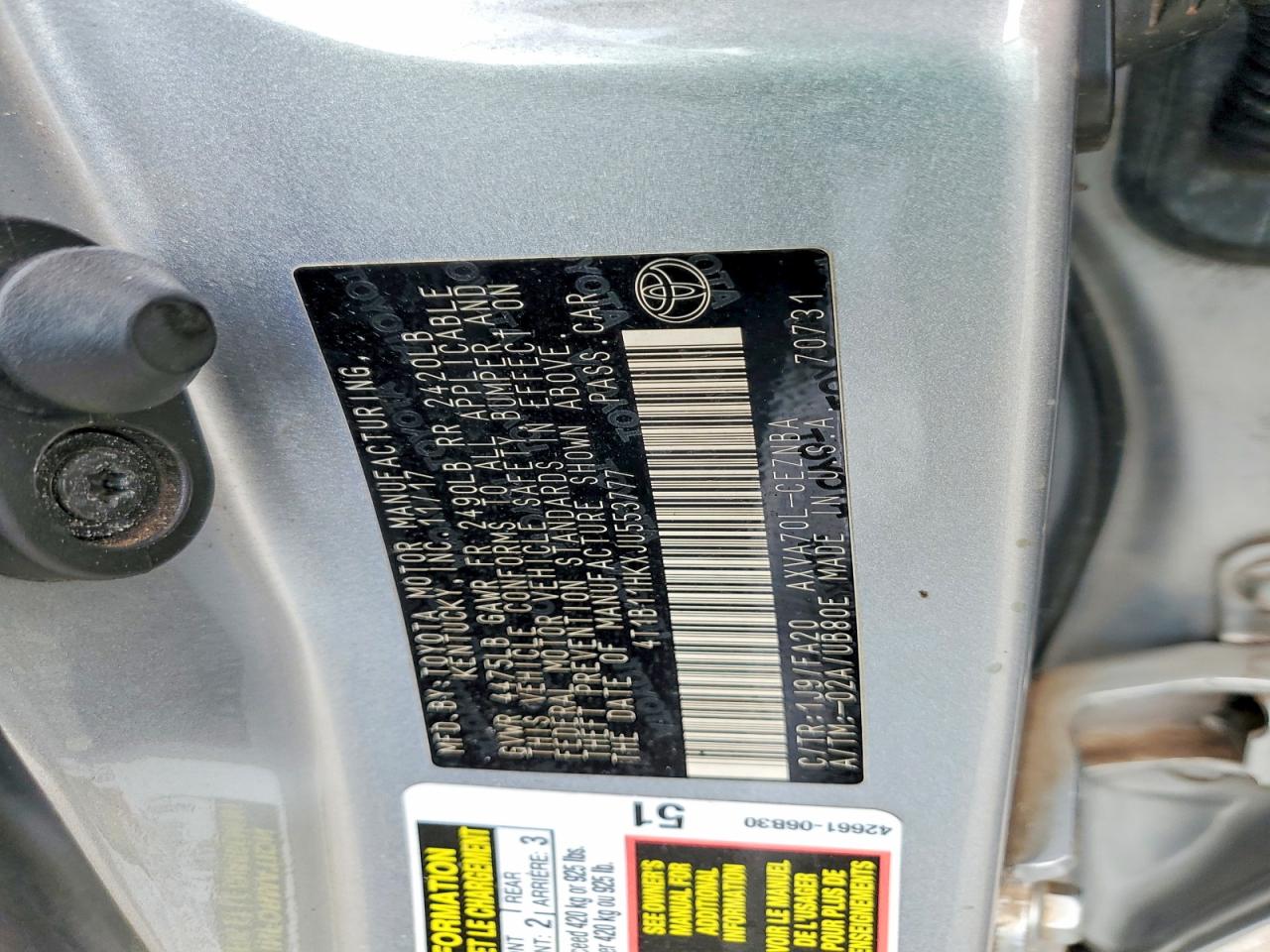 Toyota Camry L