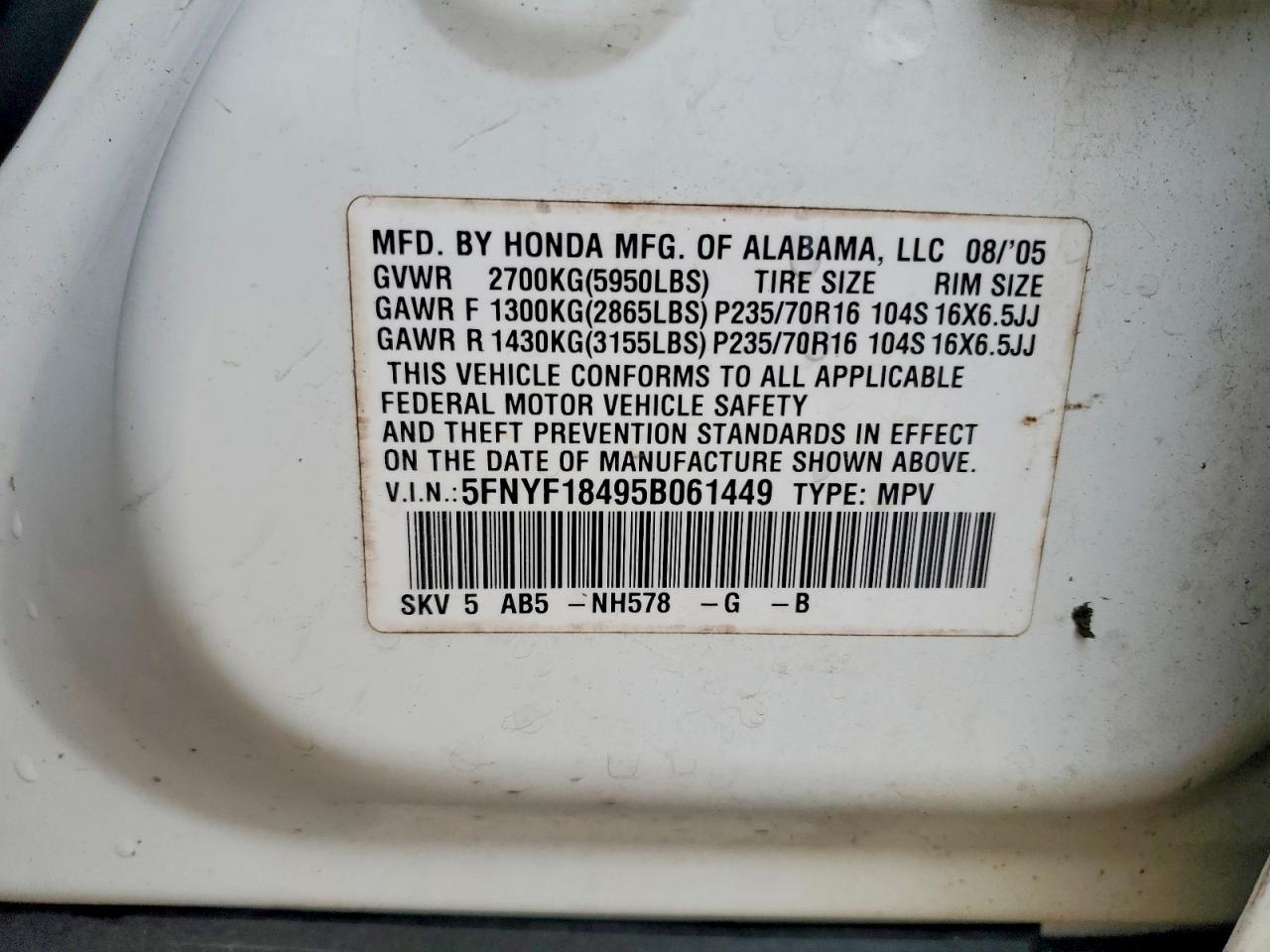Honda Pilot Ex