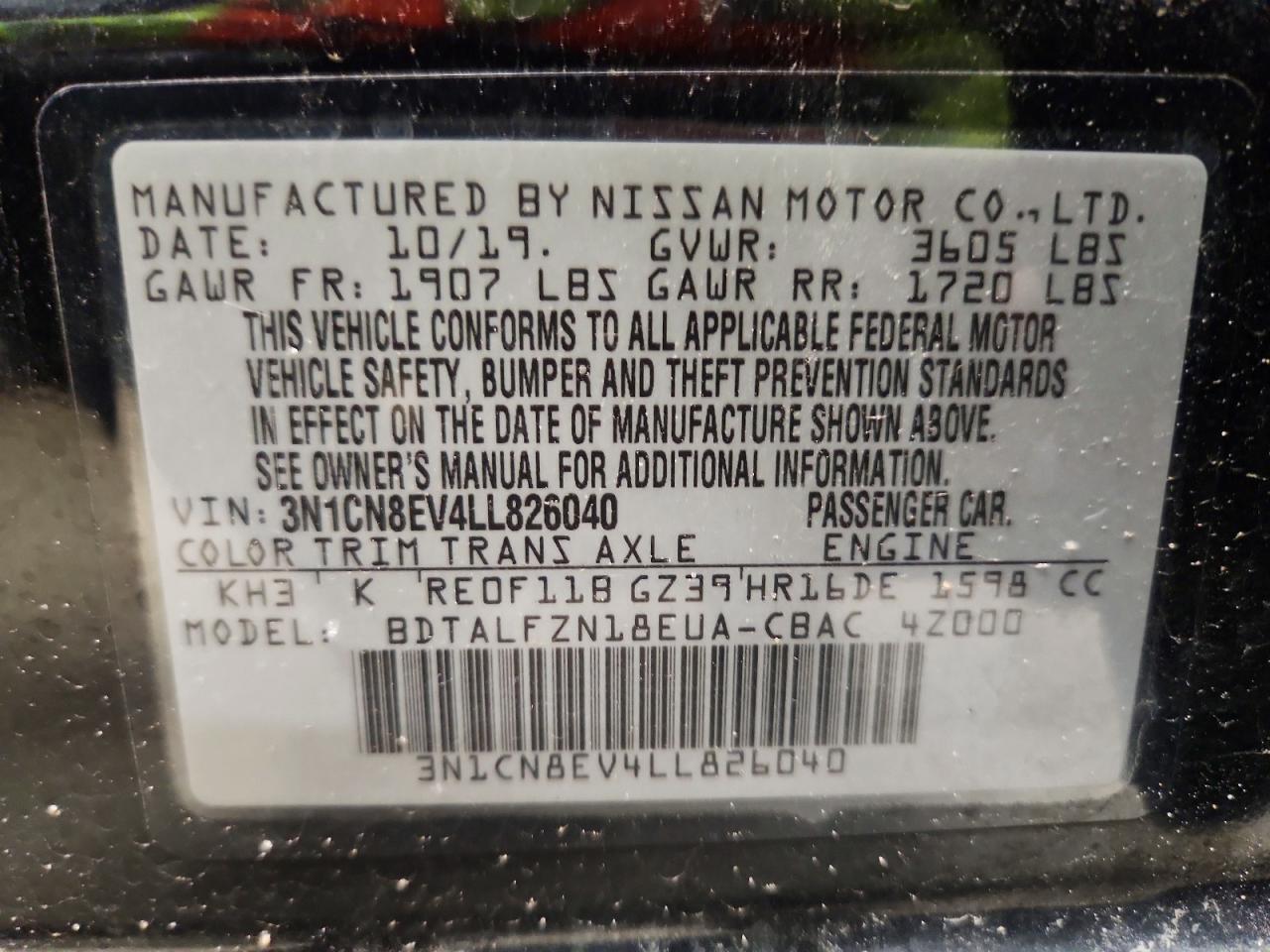 Nissan Versa Sv