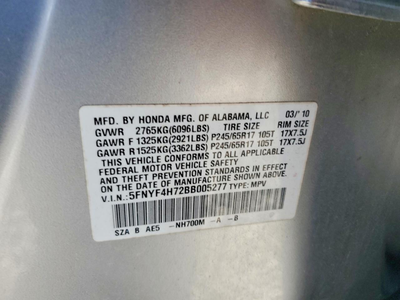 Honda Pilot Exln
