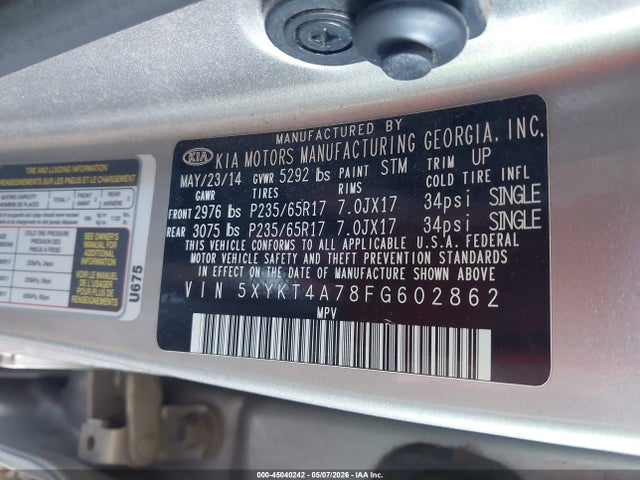Kia Sorento Lx V6