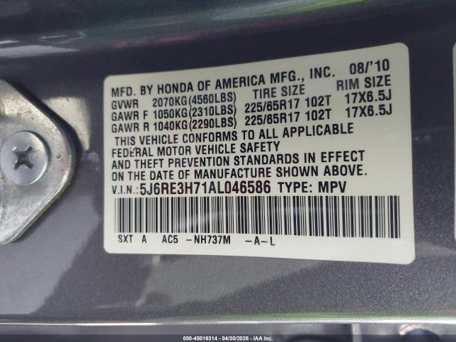Honda CR-V Ex-l