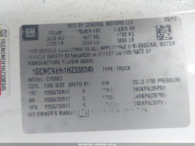 Chevrolet Silverado 1500 Wt