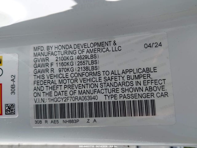 Honda Accord Sport-l
