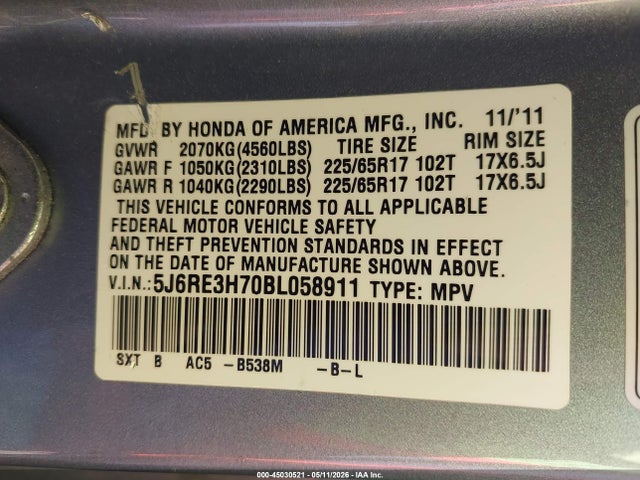 Honda CR-V Ex-l
