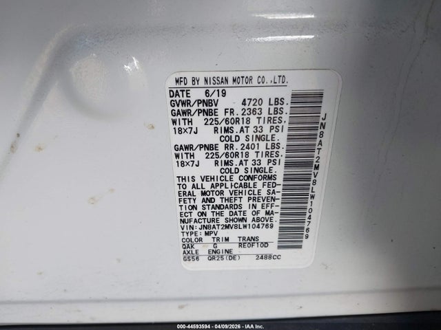 Nissan Rogue Sv Intelligent Awd