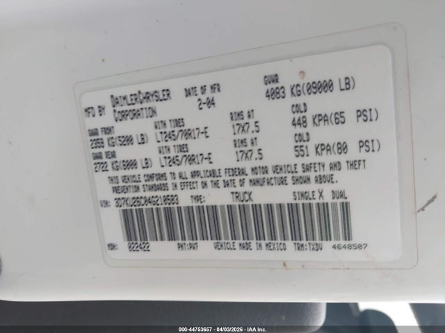 Dodge Ram 2500 St