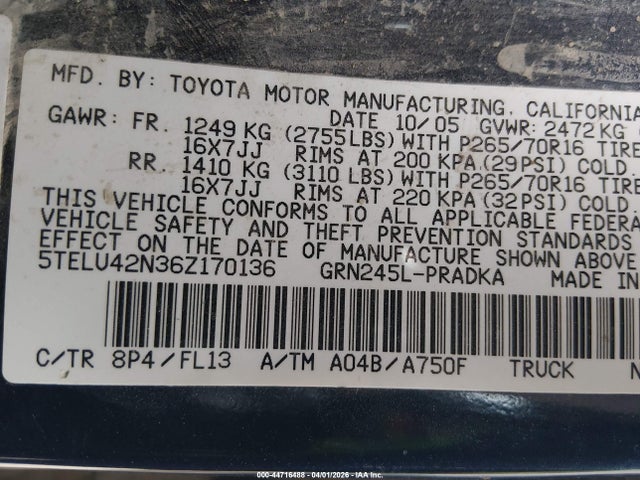 Toyota Tacoma Base V6