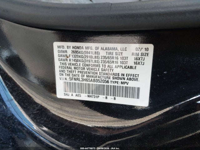 Honda Odyssey Ex-l