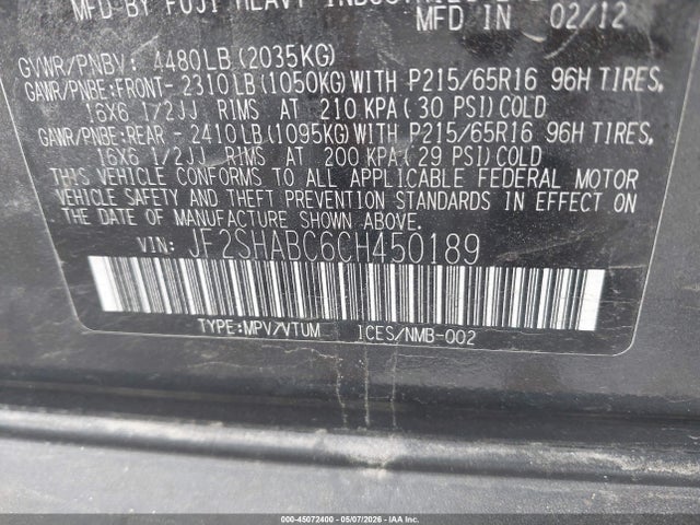 Subaru Forester 2.5x
