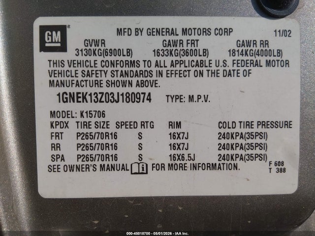 Chevrolet Tahoe Lt