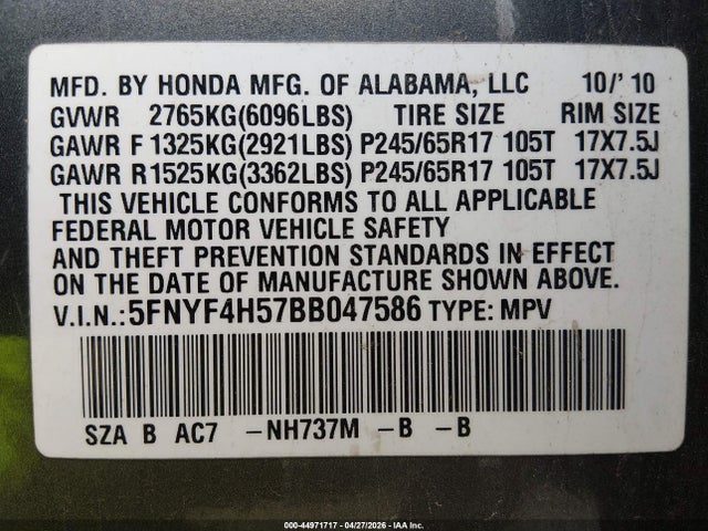 Honda Pilot Ex-l