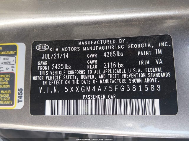Kia Optima Lx