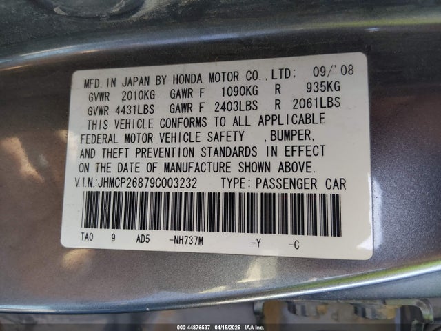 Honda Accord 2.4 Ex-l
