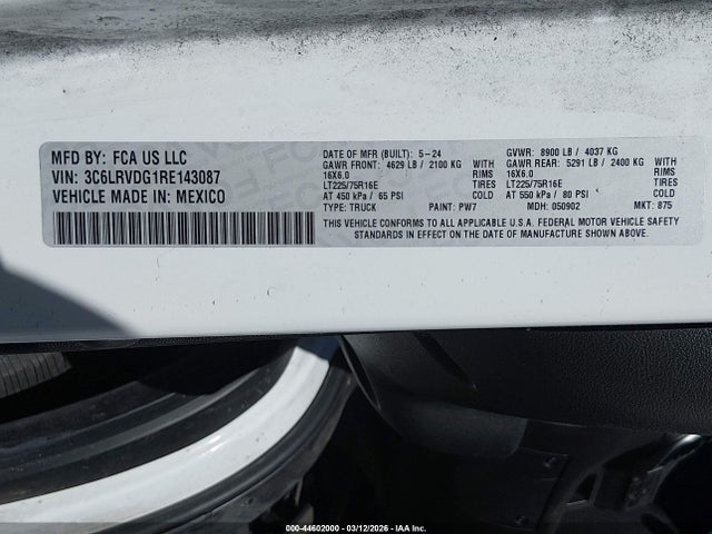 Ram Promaster Slt High Roof 159 Wb