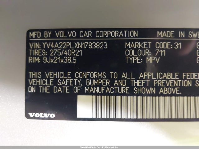 Volvo XC90 T6 Inscription 7 Passenger