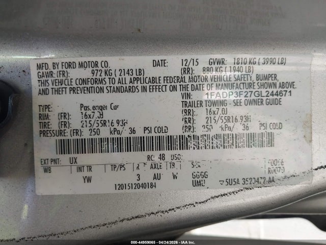 Ford Focus Se