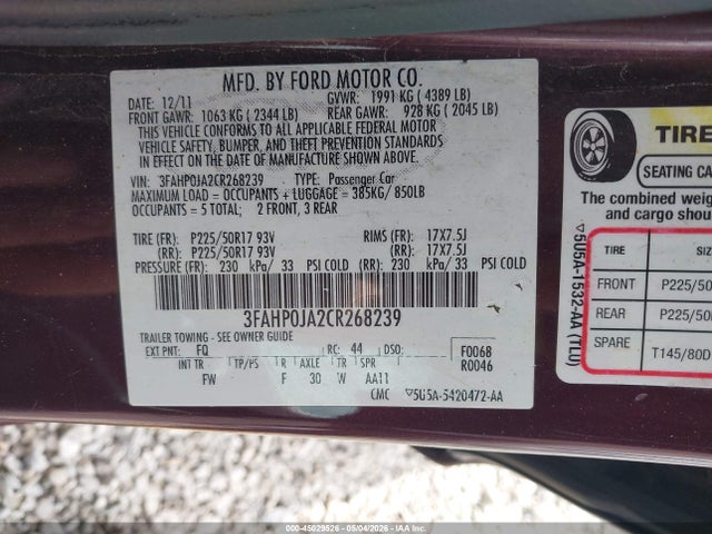 Ford Fusion Sel