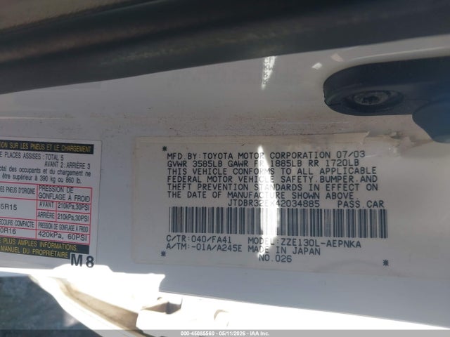 Toyota Corolla Le