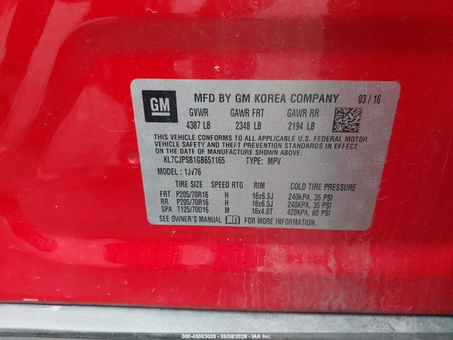 Chevrolet Trax Lt