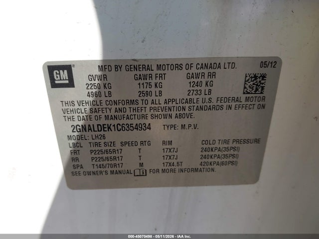 Chevrolet Equinox 1lt