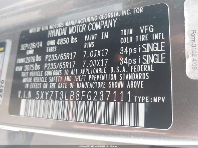 Hyundai SANTA FE 2.4l