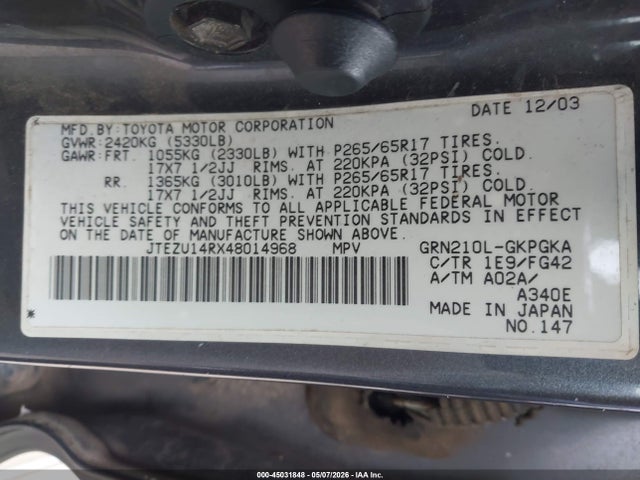 Toyota 4Runner Sr5 V6
