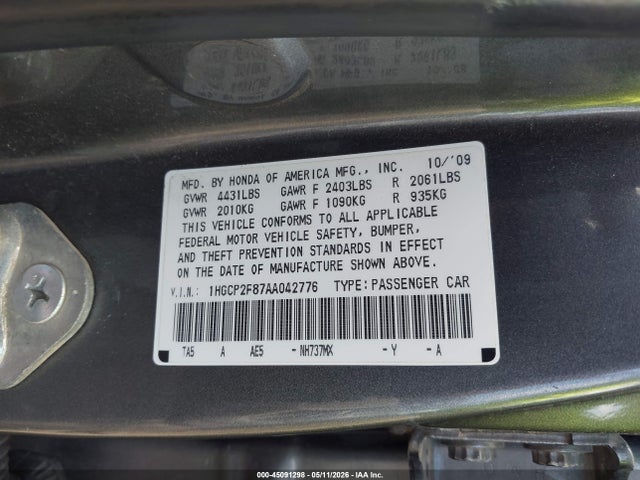 Honda Accord 2.4 Ex-l