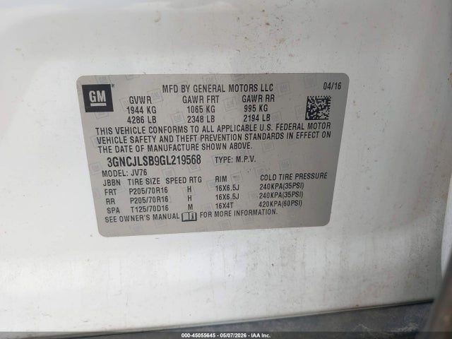 Chevrolet Trax Lt