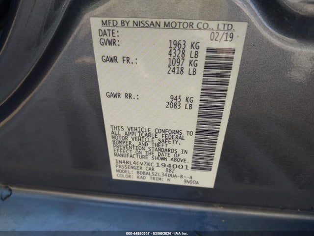 Nissan Altima 2.5 Sr