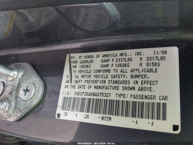 Honda Accord 2.4 Lx-p