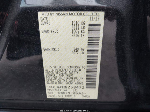 Nissan Altima 2.5 S