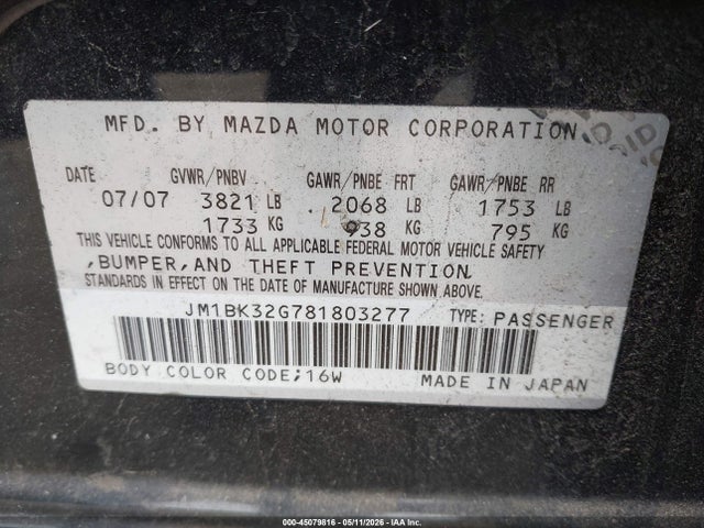 Mazda Mazda3 I