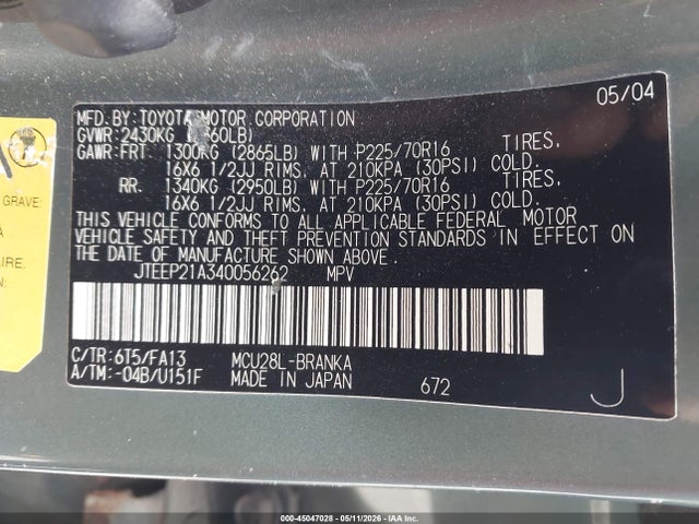 Toyota Highlander V6