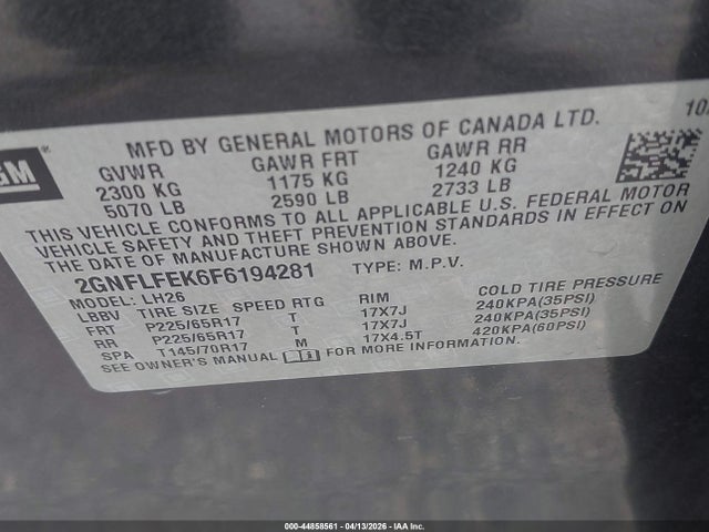 Chevrolet Equinox 1lt