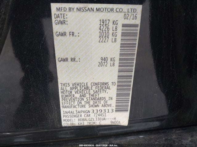 Nissan Altima 2.5 S