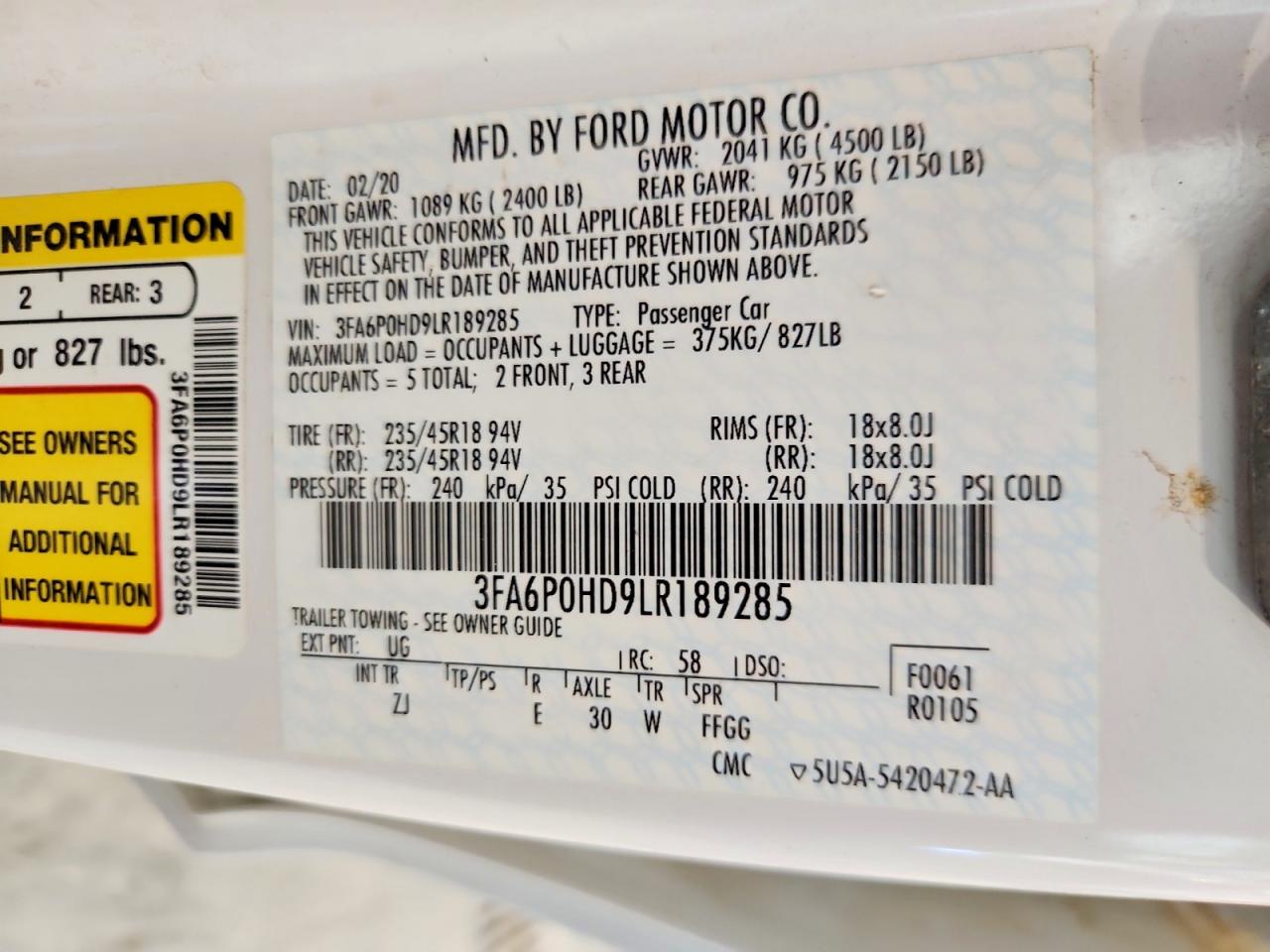 Ford Fusion Se