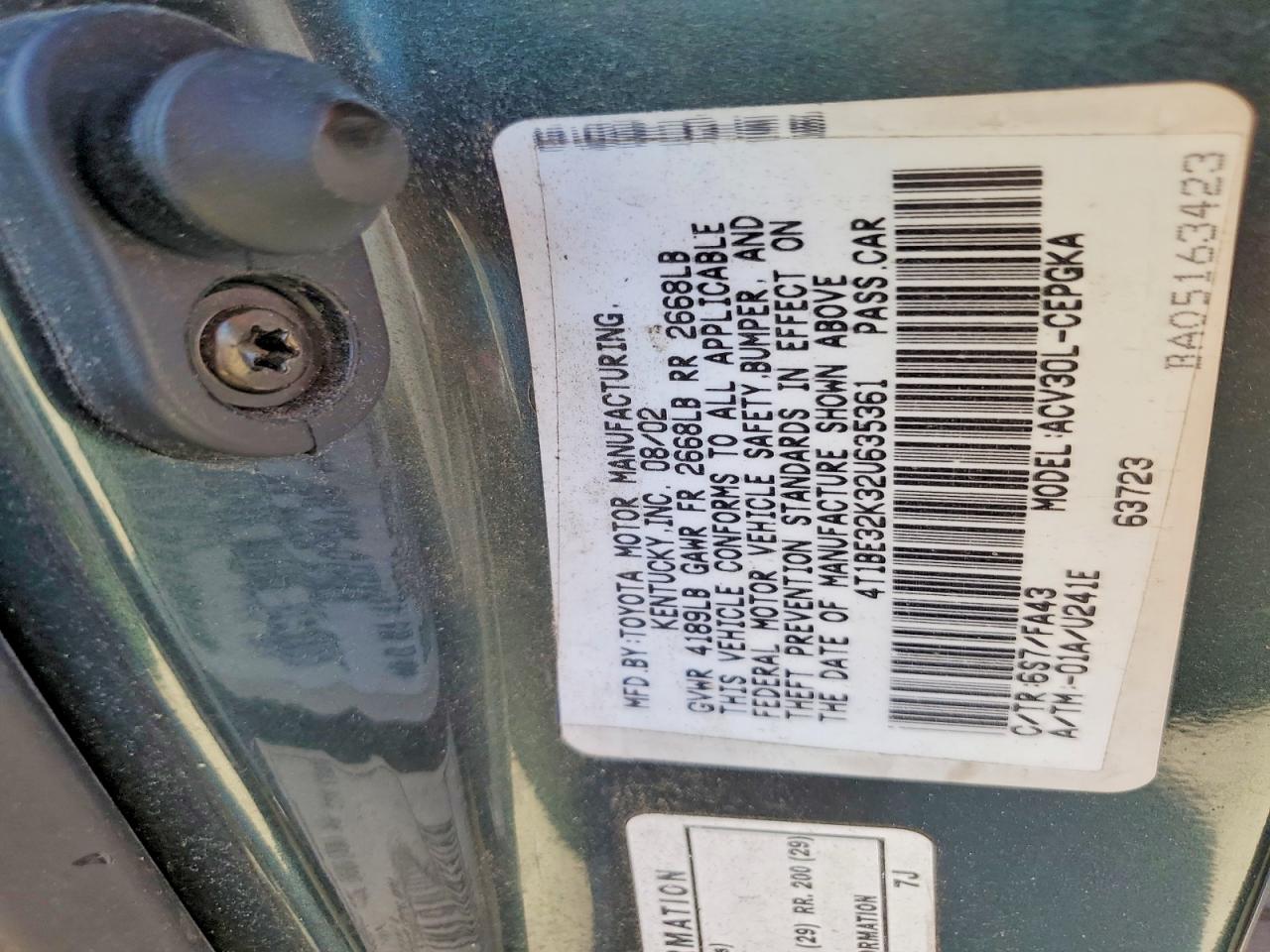 Toyota Camry Xle