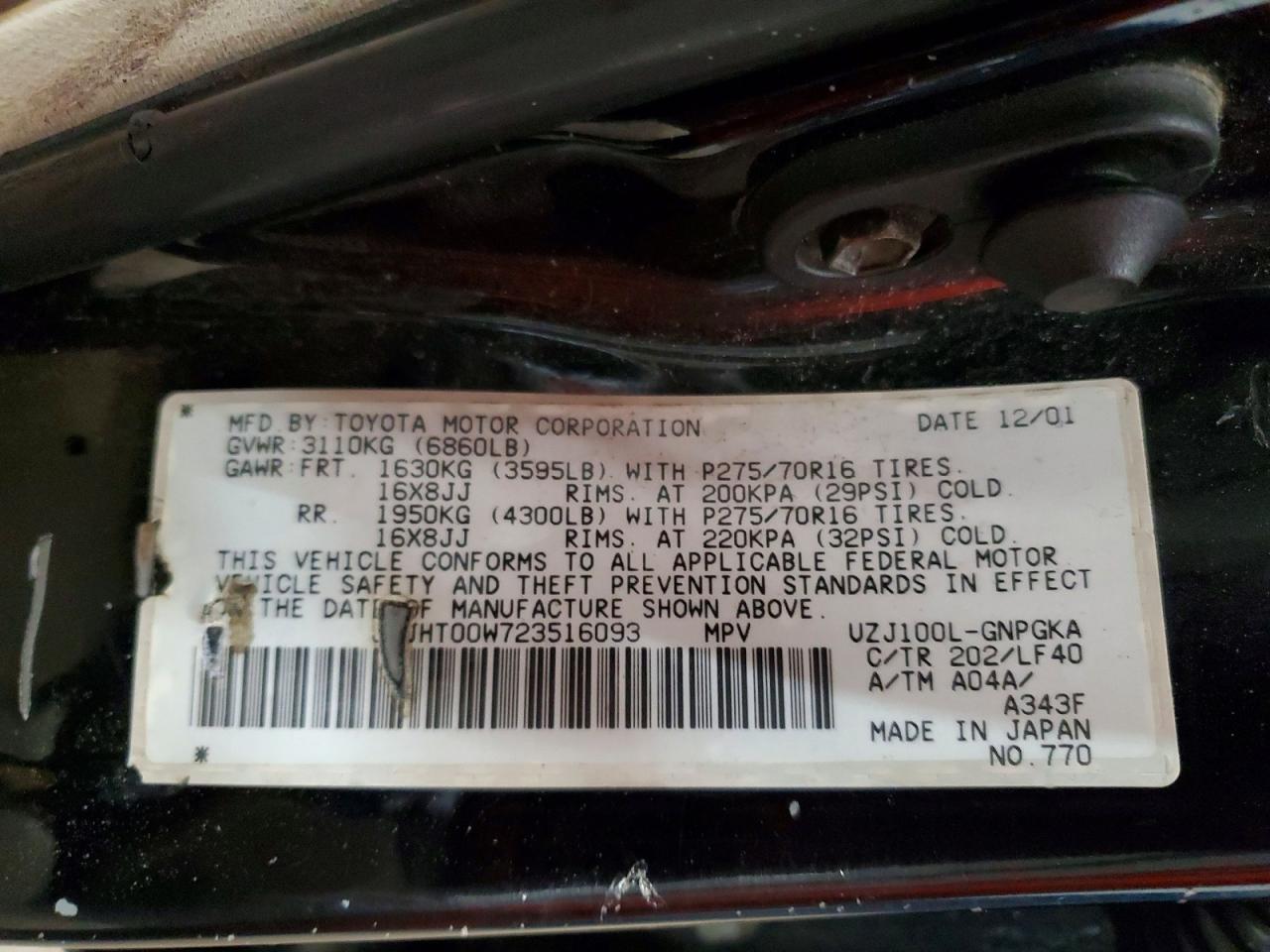 Lexus Lx470 470